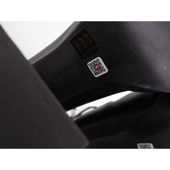 Larroude Alexa Gladiator Platform Heels Platform Pump Size 10 Black Leather Boho - Picture 11 of 14